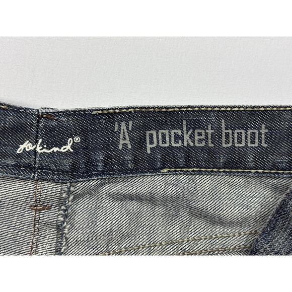 7 For All Mankind Women's A Pocket Bootcut Blue Denim Jeans - 32 (30x25) - Picture 4 of 6
